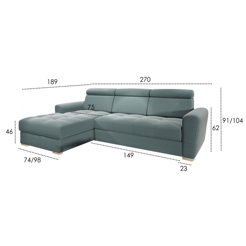 Komplet mebli modułowych RIVA V2L+V3+V5R COMFORTEO