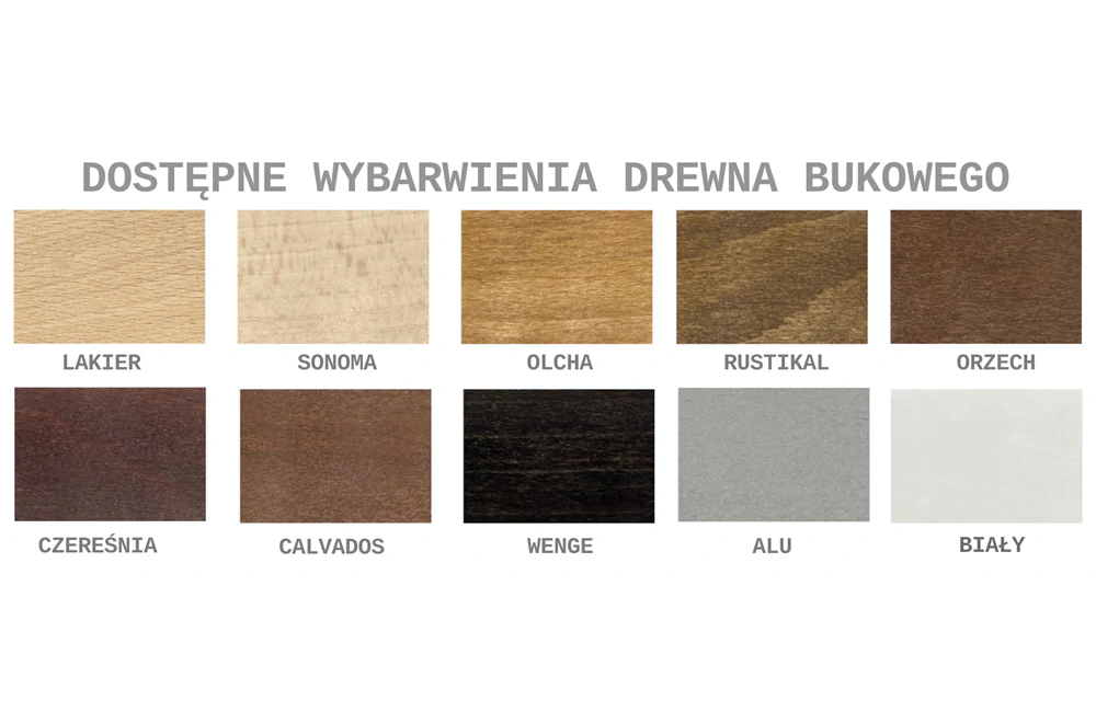 Łóżko bukowe RELAX GABI MEBLE kolory drewna