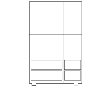 Komoda sosnowa KD 166 DREWMAX