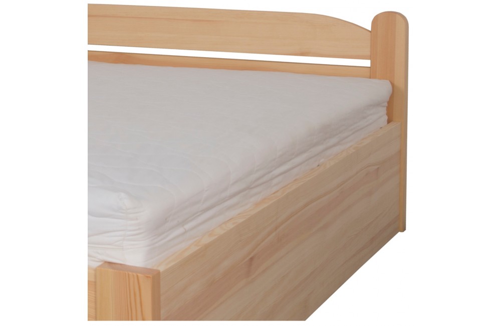 Łóżko sosnowe AMETYST 4/1 STOLMIS podnoszone na ramie drewnianej