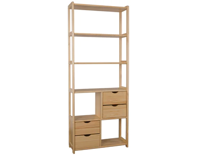 Regał sosnowy RG 143 DREWMAX