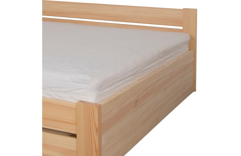 Łóżko brzozowe AMETYST 4/3 STOLMIS podnoszone na ramie drewnianej