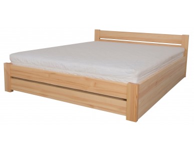 Łóżko bukowe AMETYST 4/3 STOLMIS podnoszone na ramie drewnianej