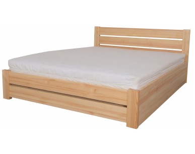Łóżko bukowe AMETYST 4/4 STOLMIS podnoszone na ramie drewnianej