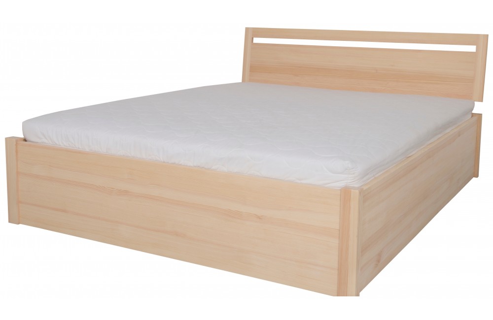 Łóżko sosnowe BERYL 3 STOLMIS podnoszone na ramie drewnianej