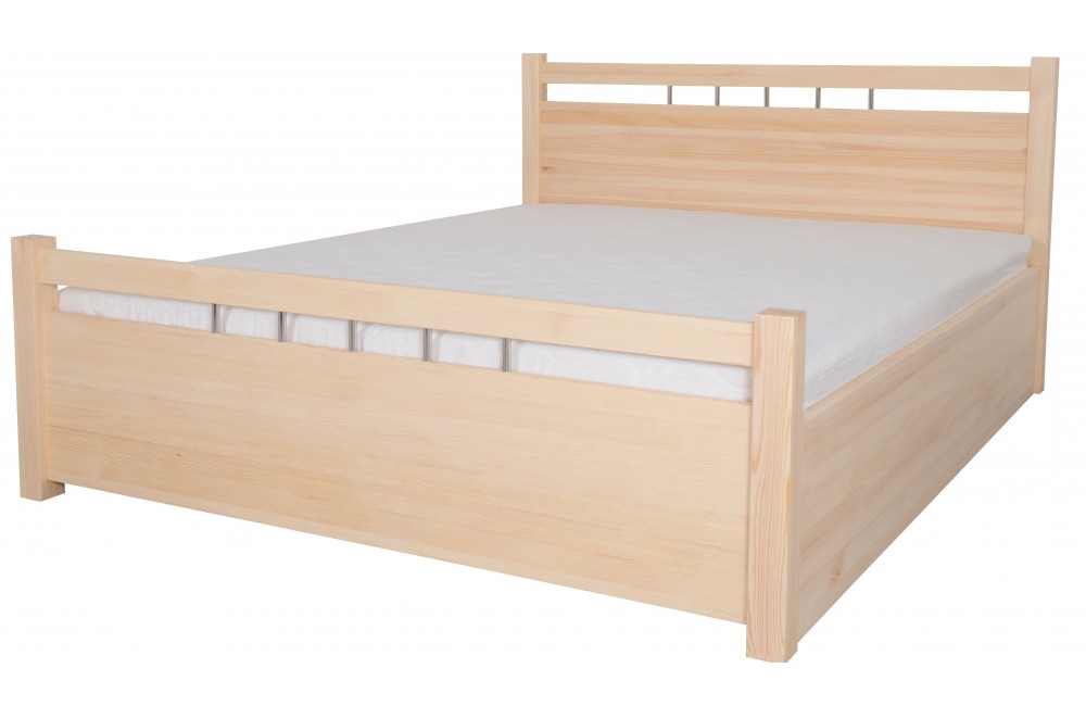 Łóżko bukowe OPAL 6 STOLMIS podnoszone na ramie drewnianej