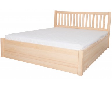 Łóżko brzozowe SELENIT 5 STOLMIS podnoszone na ramie drewnianej