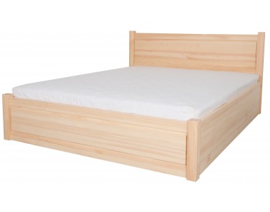 Łóżko sosnowe ALEKSANDRYT 5 STOLMIS podnoszone na ramie drewnianej