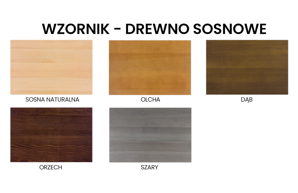 Witryna sosnowa KW 131 DREWMAX