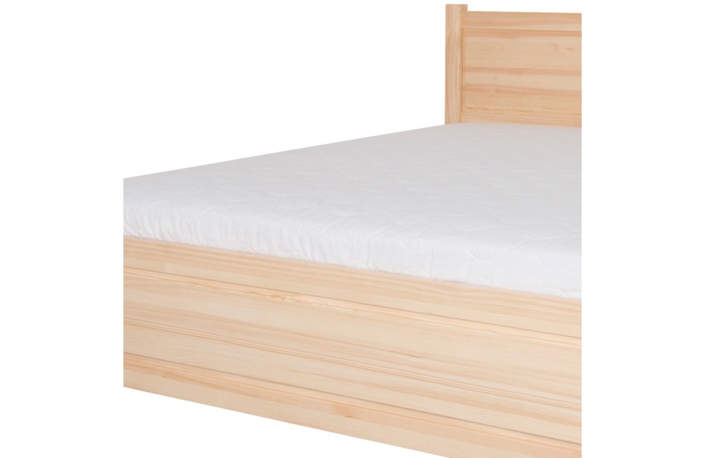 Łóżko bukowe ALEKSANDRYT 5 STOLMIS podnoszone na ramie drewnianej