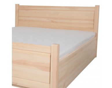 Łóżko bukowe ALEKSANDRYT 6 STOLMIS podnoszone na ramie drewnianej