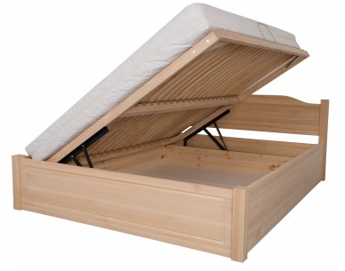 Łóżko sosnowe OLIWIN 5 STOLMIS podnoszone na ramie drewnianej