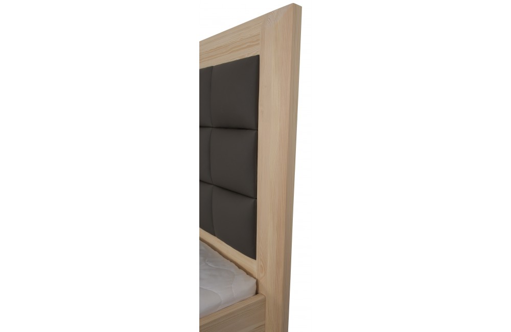 Łóżko brzozowe OBSYDIAN 3 STOLMIS podnoszone na ramie drewnianej