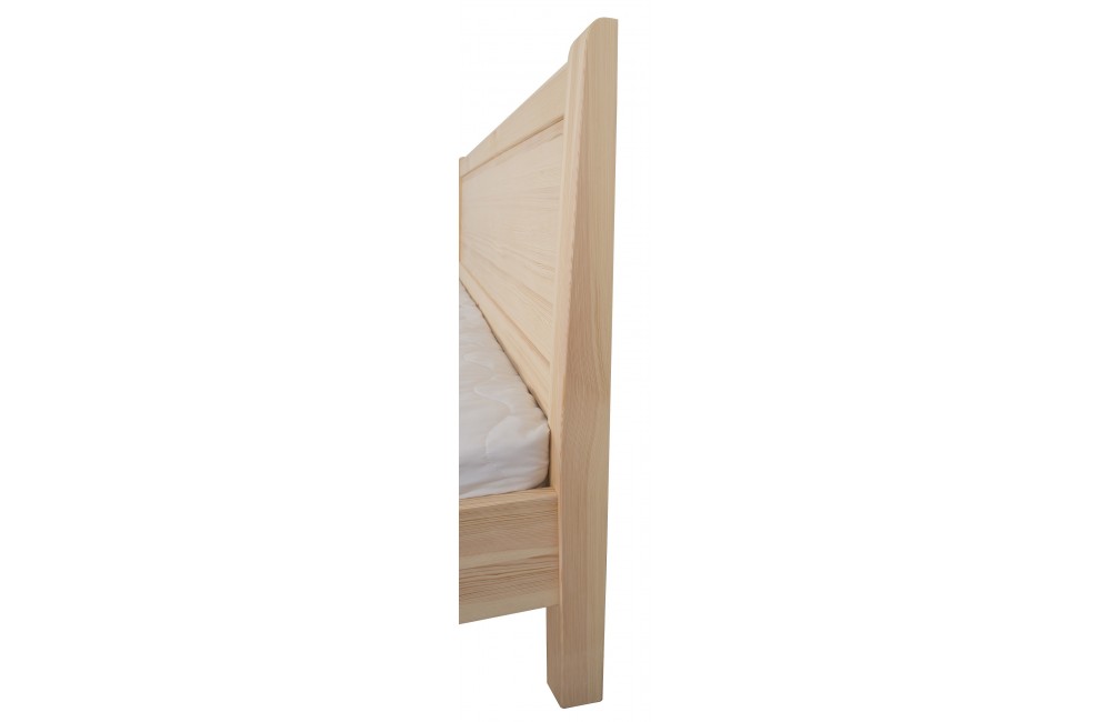 Łóżko sosnowe JASPIS 3 STOLMIS podnoszone na ramie drewnianej