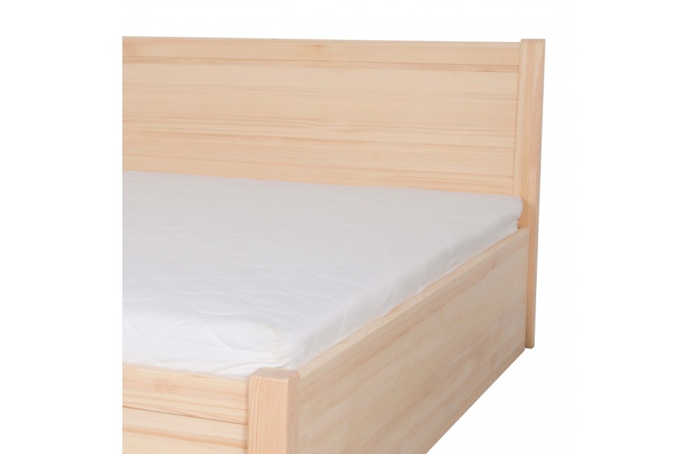 Łóżko brzozowe JASPIS 3 STOLMIS podnoszone na ramie drewnianej