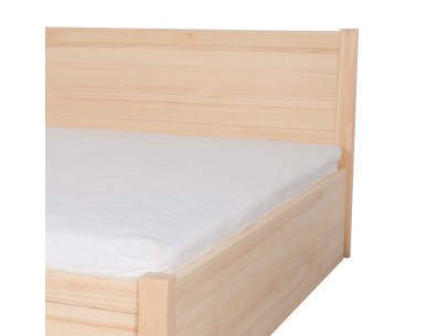 Łóżko brzozowe JASPIS 3 STOLMIS podnoszone na ramie drewnianej