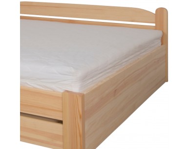 Łóżko brzozowe AMETYST 5/1 STOLMIS podnoszone na ramie metalowej
