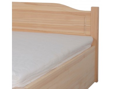 Łóżko sosnowe OLIWIN 7 STOLMIS podnoszone na ramie metalowej