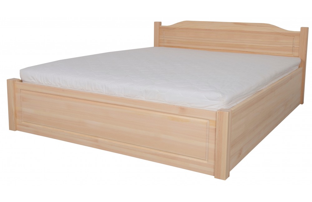Łóżko brzozowe OLIWIN 7 STOLMIS podnoszone na ramie metalowej