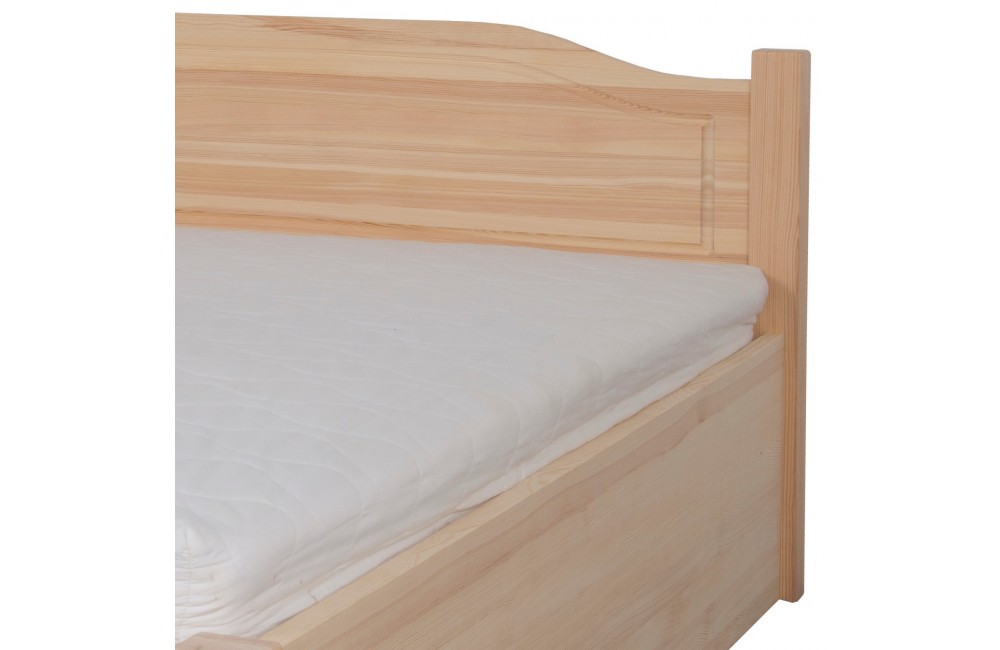 Łóżko bukowe OLIWIN 7 STOLMIS podnoszone na ramie metalowej