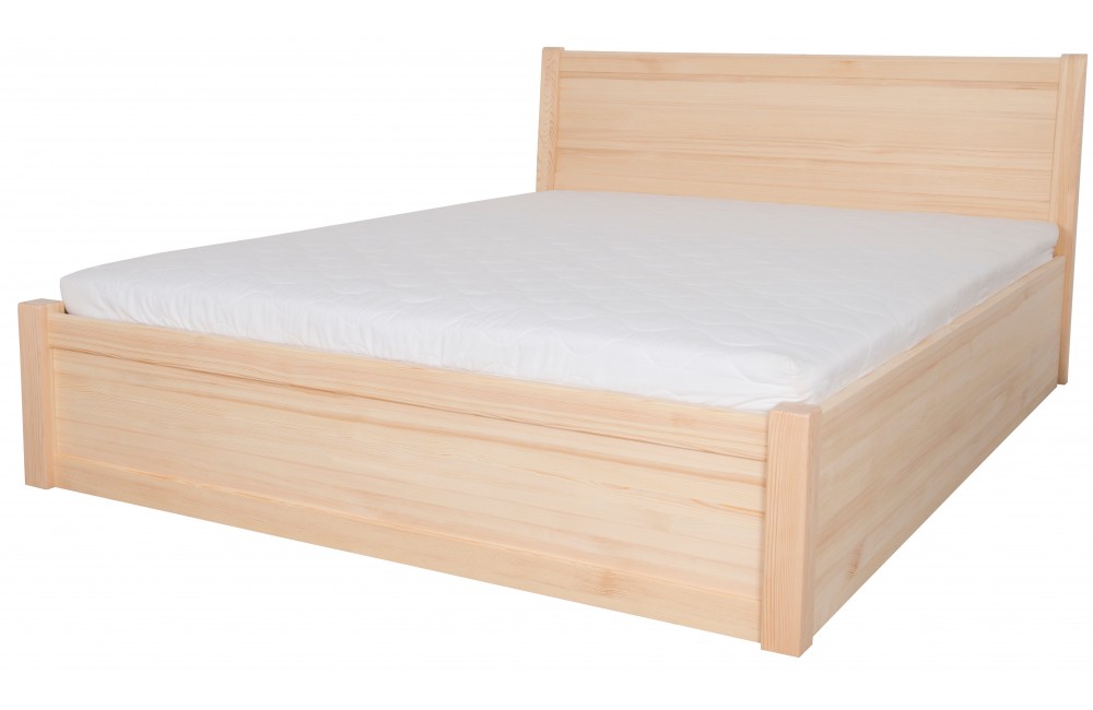 Łóżko brzozowe JASPIS 4 STOLMIS podnoszone na ramie metalowej