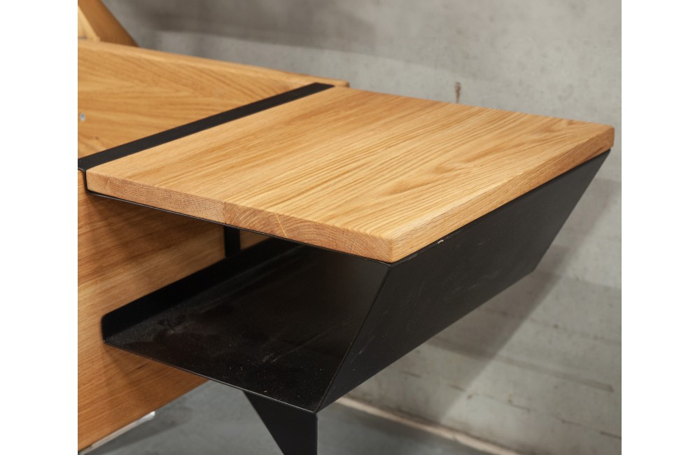 Szafka nocna dębowa BE-0587 GK MEBLE