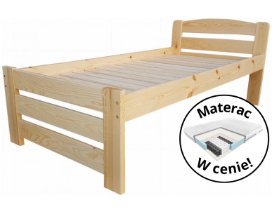 Zestaw dla Seniora: Łóżko Nestor + Materac Wenus Janpol