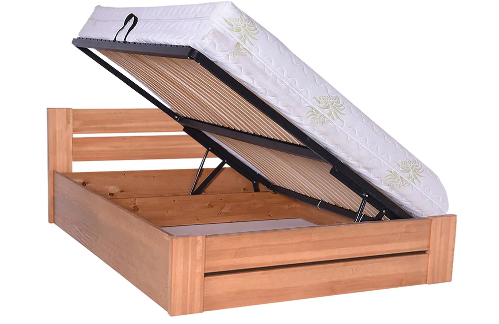 Łóżko sosnowe TOPAZ 5 STOLMIS R.M podnoszone v24