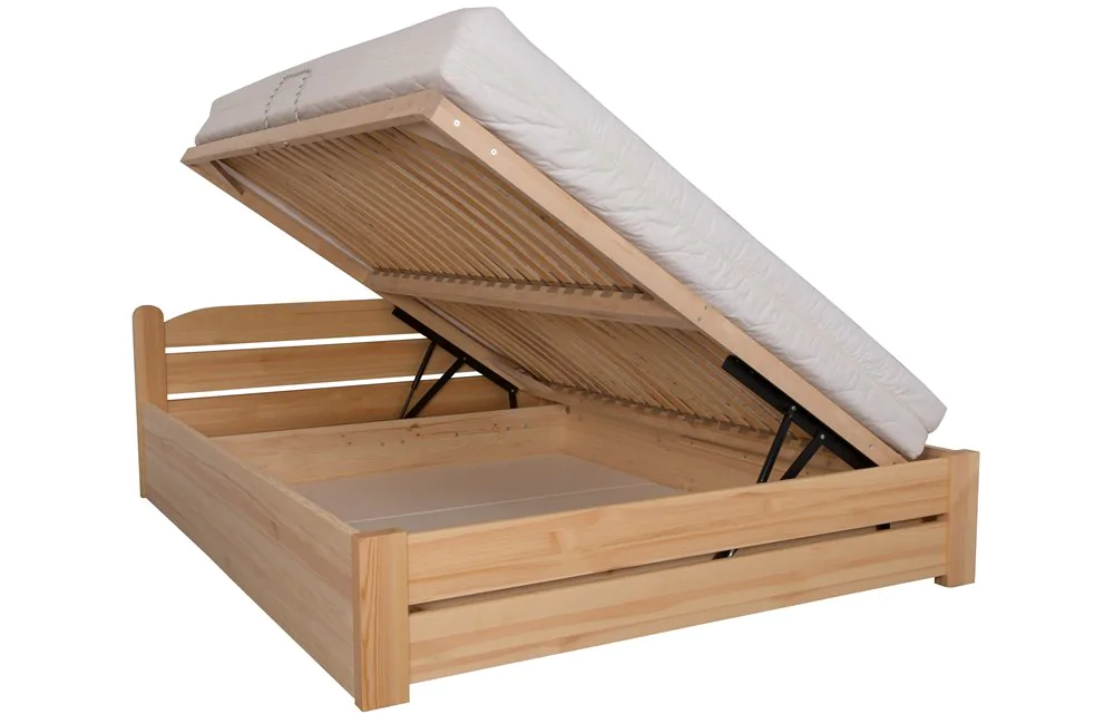 Łóżko sosnowe AMETYST 4/1 STOLMIS R.D podnoszone v24