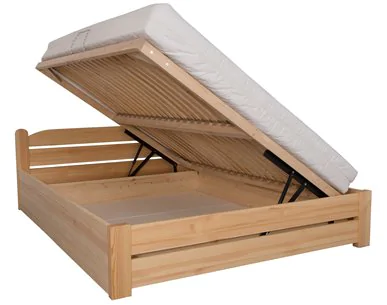 Łóżko sosnowe AMETYST 4/1 STOLMIS R.D podnoszone v24