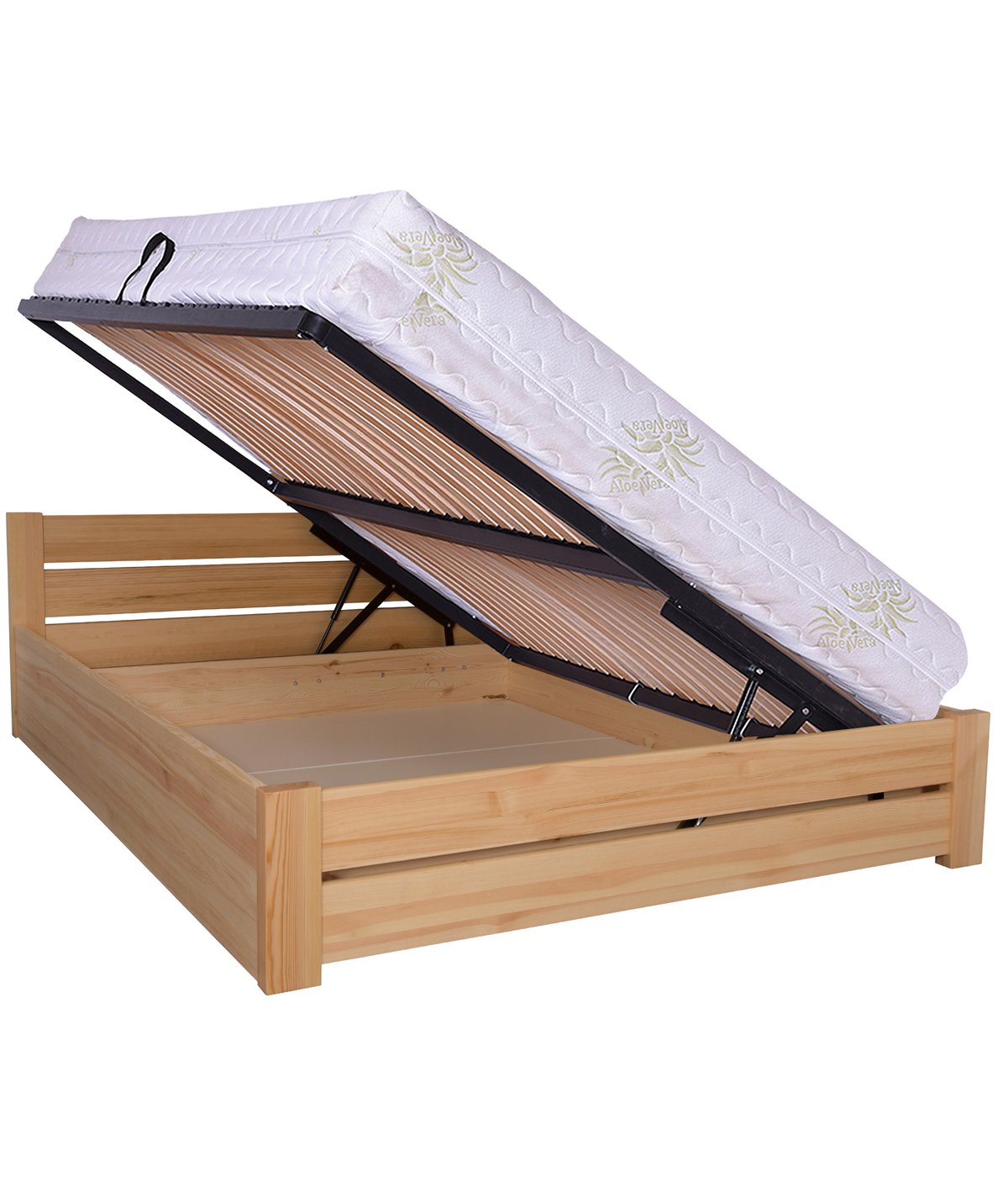 Łóżko brzozowe AMETYST 5/3 STOLMIS R.M podnoszone v24