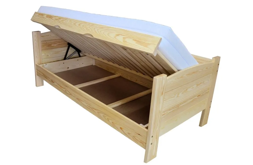 Łóżko sosnowe TWARDZIEL PLUS Zaczarowana Sypialnia podnoszone