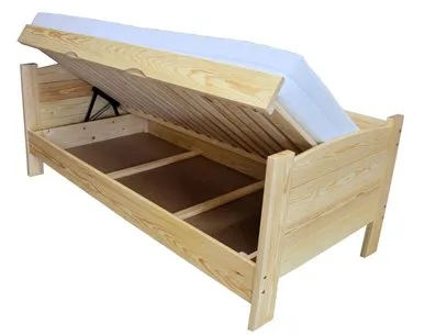 Łóżko sosnowe TWARDZIEL PLUS Zaczarowana Sypialnia podnoszone