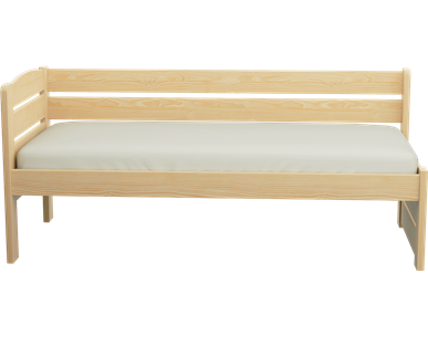 Łóżko sosnowe KRYSTYNA dla seniora Zaczarowana Sypialnia ze stelażem