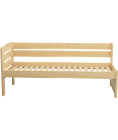 Łóżko sosnowe KRYSTYNA dla seniora Zaczarowana Sypialnia ze stelażem