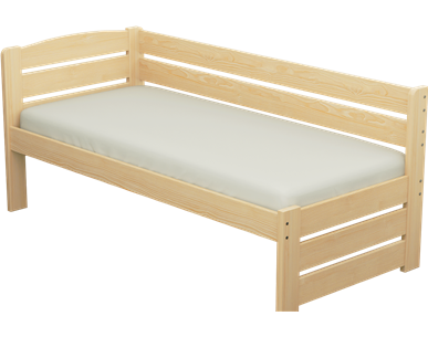 Łóżko sosnowe KRYSTYNA dla seniora Zaczarowana Sypialnia ze stelażem