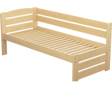 Łóżko sosnowe KRYSTYNA dla seniora Zaczarowana Sypialnia ze stelażem