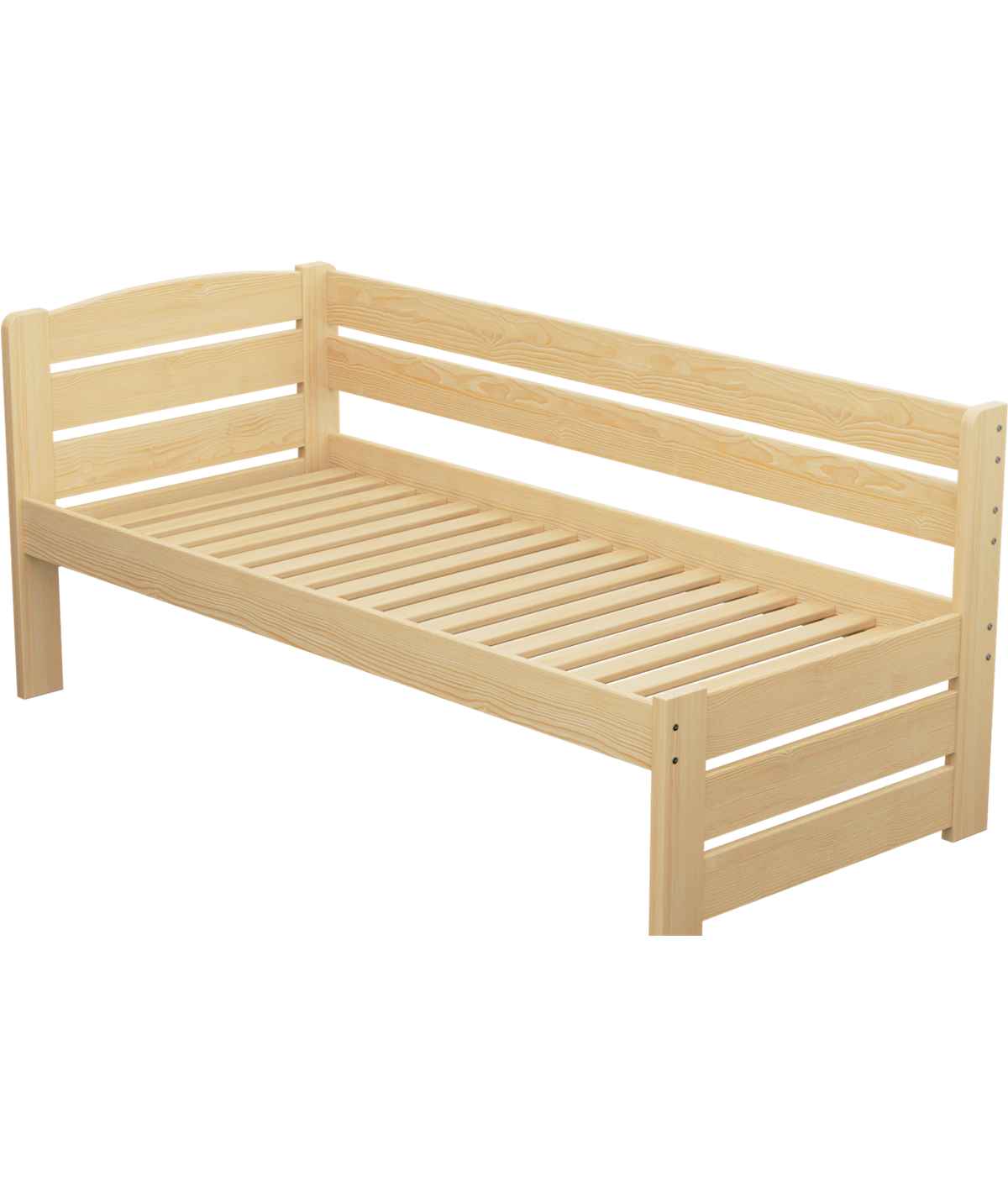 Łóżko sosnowe KRYSTYNA dla seniora Zaczarowana Sypialnia ze stelażem