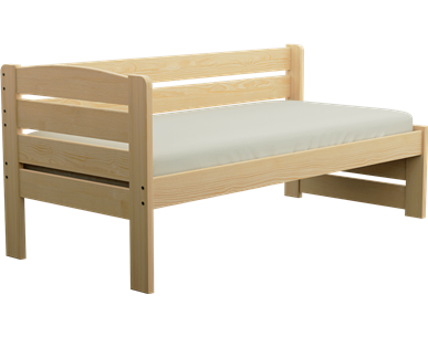 Łóżko sosnowe KRYSTYNA dla seniora Zaczarowana Sypialnia ze stelażem