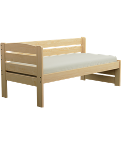 Łóżko sosnowe KRYSTYNA dla seniora Zaczarowana Sypialnia ze stelażem