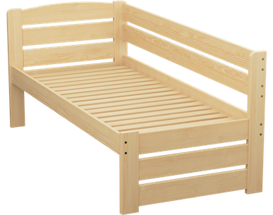 Łóżko sosnowe KRYSTYNA dla seniora Zaczarowana Sypialnia ze stelażem