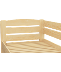 Łóżko sosnowe KRYSTYNA dla seniora Zaczarowana Sypialnia ze stelażem