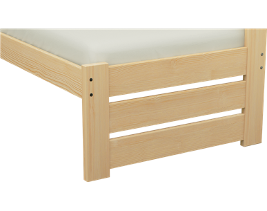 Łóżko sosnowe KRYSTYNA dla seniora Zaczarowana Sypialnia ze stelażem