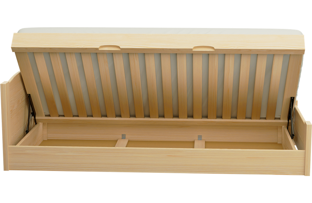 Łóżko sosnowe BOOMER Zaczarowana Sypialnia podnoszone