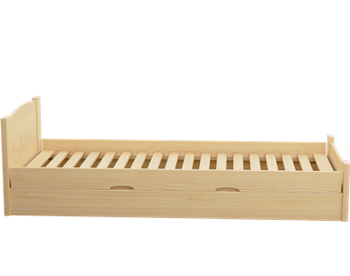 Łóżko sosnowe BOOMER Zaczarowana Sypialnia podnoszone