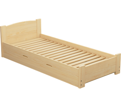 Łóżko sosnowe BOOMER Zaczarowana Sypialnia podnoszone