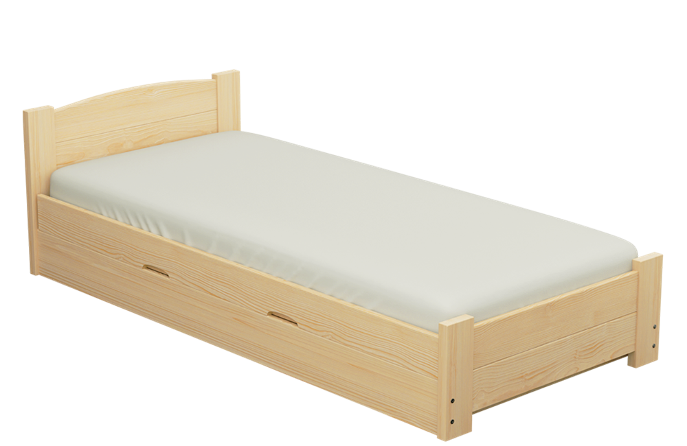 Łóżko sosnowe BOOMER Zaczarowana Sypialnia podnoszone