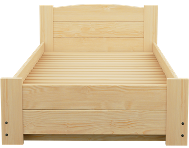 Łóżko sosnowe BOOMER Zaczarowana Sypialnia podnoszone