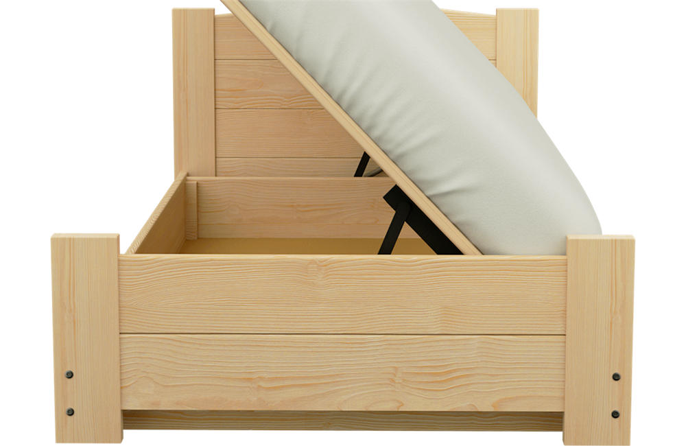 Łóżko sosnowe BOOMER Zaczarowana Sypialnia podnoszone