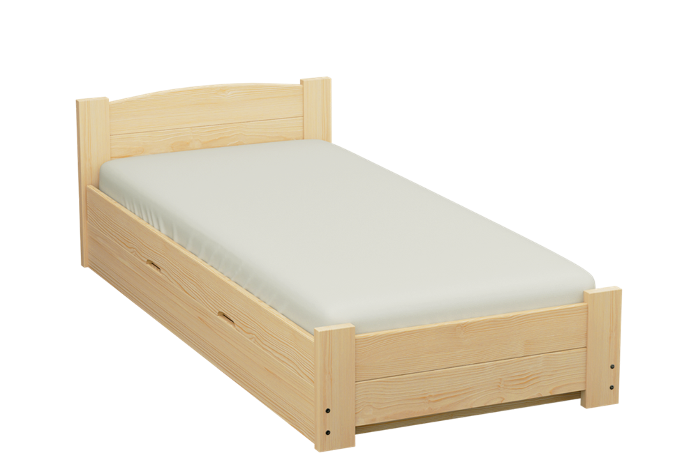 Łóżko sosnowe BOOMER Zaczarowana Sypialnia podnoszone